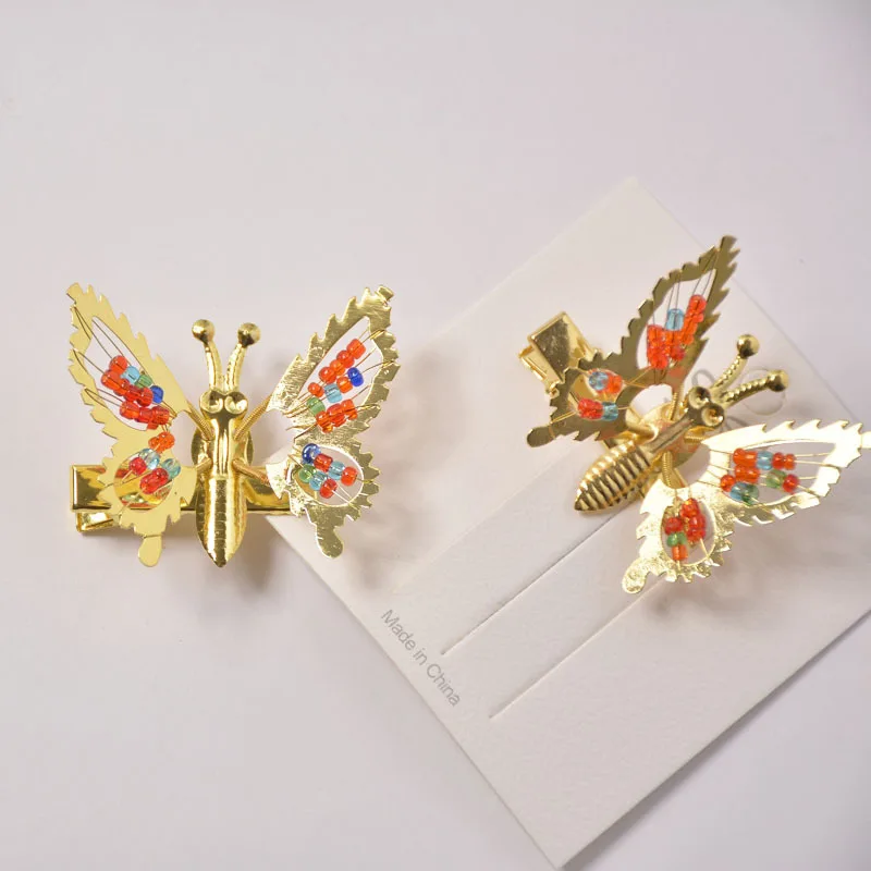

1pc Butterfly Hairpin for Kids Women Can Moving Flying Cute Shiny Hair Clips Girl Princess Bows Barrette Party Hair Accessories