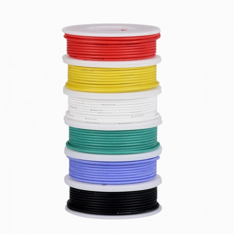 Электрический провод калибра 22 дюйма набор медных проводов из луженой проволоки