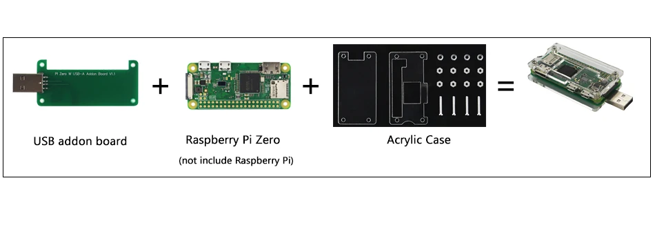 Raspberry Pi Zero W USB Addon Плата USB разъем Raspberry Pi Zero к U диску Плата расширения BadUSB для RPI Zero 1,3 Вт