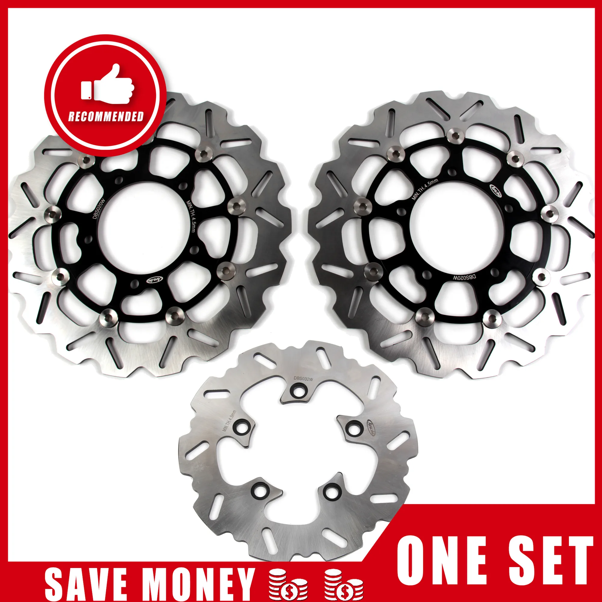 Роторы Arashi GSXR600 GSXR750 GSXR 1000 1 комплект передних и задних тормозных дисков для SUZUKI GSX-R 600 750 2006 2007/GSXR1000 2005-2008