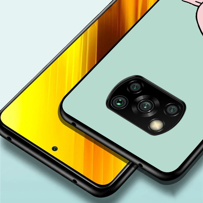 

Black TPU Soft Silicone Cover Lovely An Paech for Xiaomi Mi Note 10T 10 Ultra 9T 9 8 Pro Lite SE 5G Phone Case