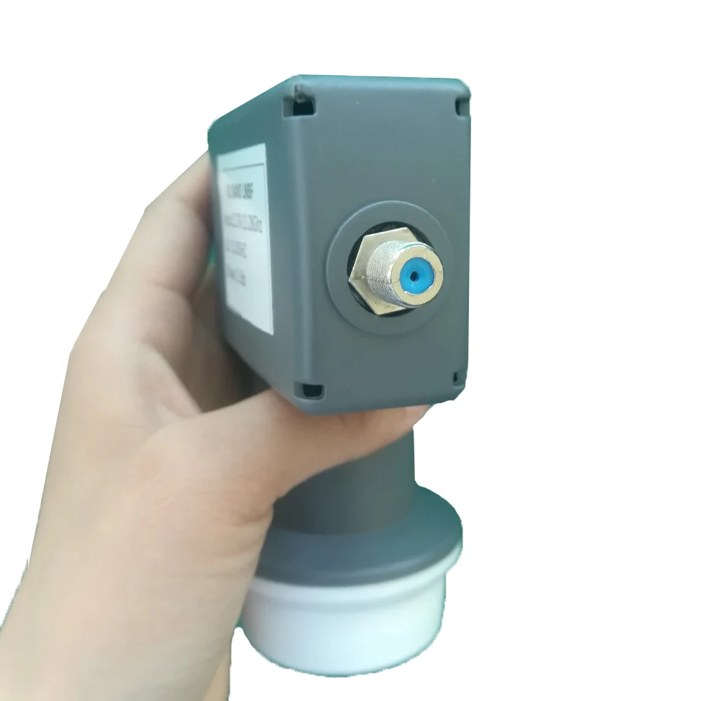 Одноканальный КУ диапазон LNB водонепроницаемый хорошая цена серого цвета смещенная антенна тарелка для Smart TV спутникового приемника MINI Digital on.