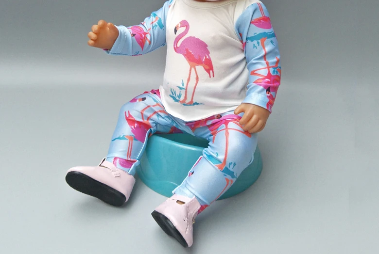Кукла одежда штаны Розовый Единорог комбинезон одежда для 40 см 43 см reborn baby Doll Одежда наборы для 1" Кукла аксессуары игрушки одежда