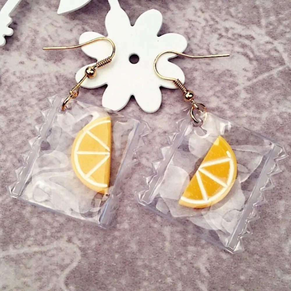 Прекрасная пластиковая сумка покрытая леденцов сердце с фруктами длинные