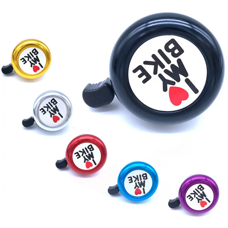 

Велосипедный звонок, 1 шт., новинка звонок для горного велосипеда г., алюминиевый звонок г., я люблю Mybike, мини-звонок для влюбленных, оборудова...