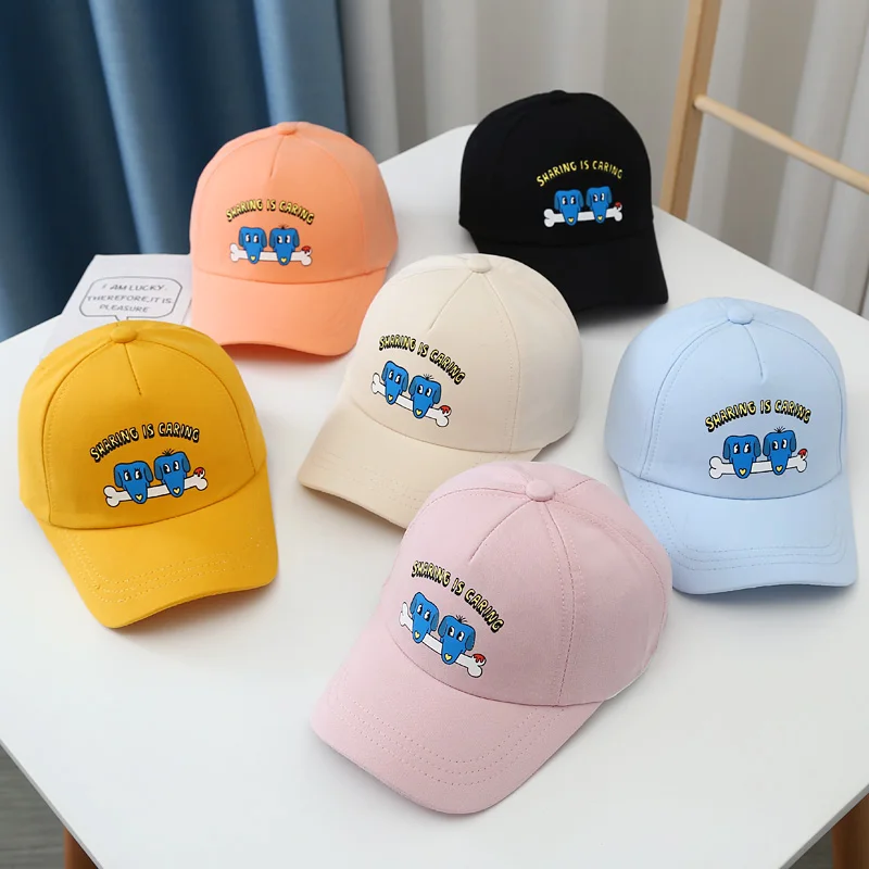

2021 Children Baseball Cap Cartoon Summer Hip Hop Kids Hats Boys Girls Hat Caps Snapback Gorras