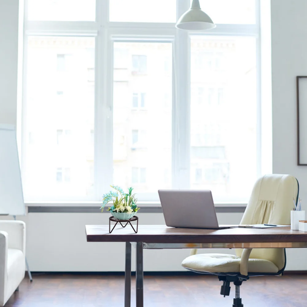 

3pcs Bonsai Potted Plant Stand Iron Art Flower Pot Flowerpot Planter Flower Rack