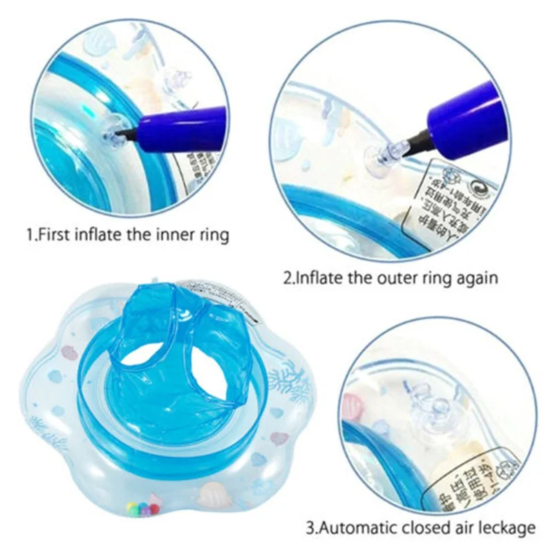 

Baby Swimming Ring Inflatable Float Seat Toddler Kid Water Pool Swim Aid Toys Floating Water Pad Mat