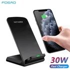 Беспроводное зарядное устройство FDGAO 30 Вт Qi, подставка для iPhone 12 11 XS XR X 8 Samsung S20 S10, Индукционная док-станция для быстрой зарядки, зарядное устройство для телефона
