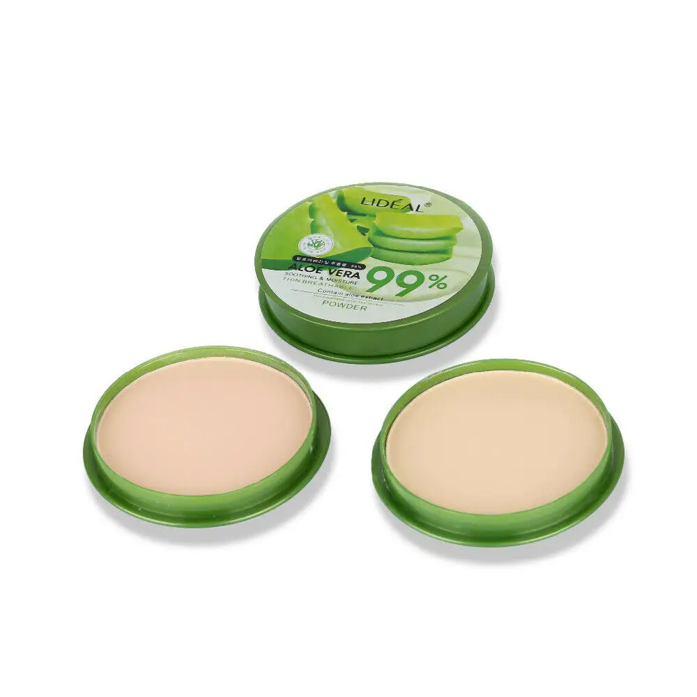99% алоэ вера прессованная пудра УВЛАЖНЯЮЩАЯ основа для макияжа Компактная лица