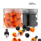 Ручка для крышки пальца из пены с эффектом памяти для игл для картриджей для татуировок, 20 шт.бутылка