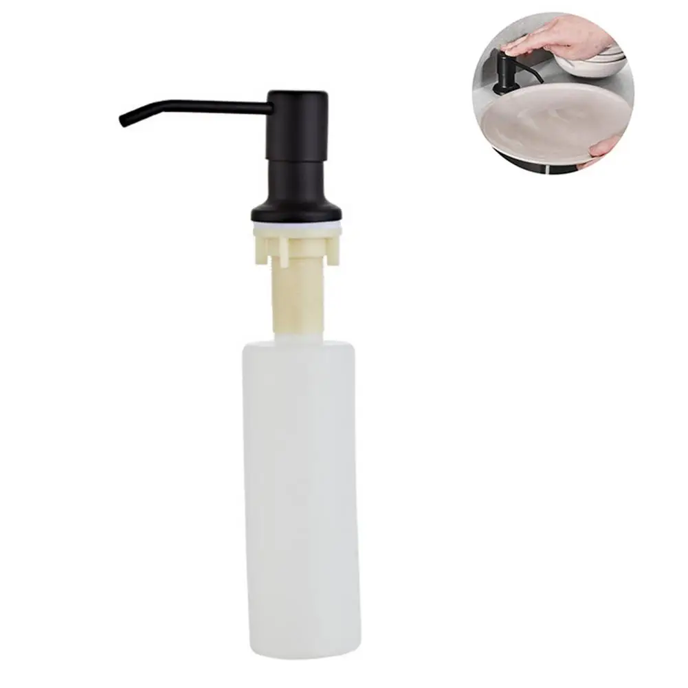 Дозатор для мыла на кухонную раковину дозатор с ручным прессом из нержавеющей