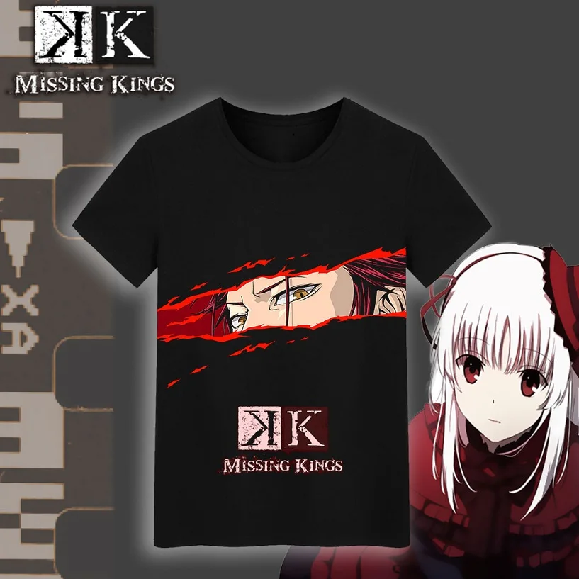 Футболка с изображением Аниме K Исаны Яширо ятогами курого Suoh Mikoto Повседневная