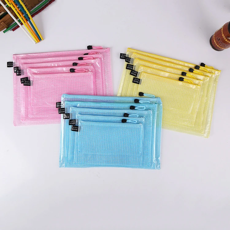 1 шт. водонепроницаемая пластиковая сумка на молнии папка для бумажных файлов