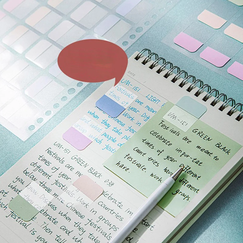 

2 Sheets Macaron Index Stickers Kawaii Stationery Daily Planner Label Memo Stickers DIY Scrapbooking Sticker Classify Marks