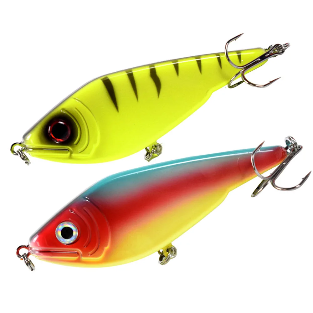 

120M 51.5G Hard Sinking Jerkbait Fishing Lures NO.2 Carbon Hooks Big GameFor Pike Bidens Tilapia Snakehead Catfish In Ocean Lake