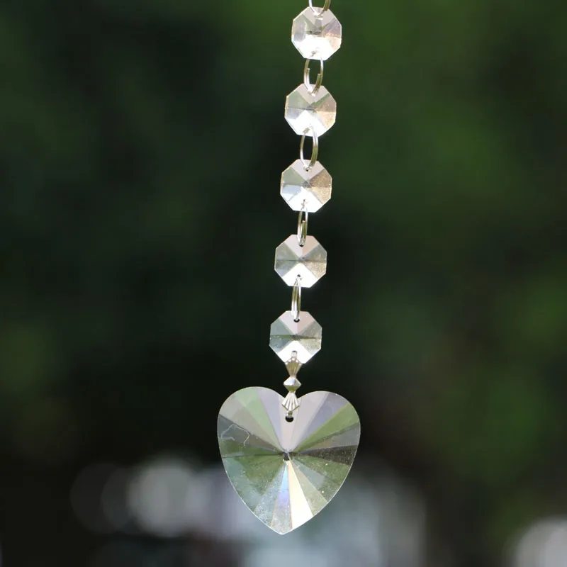 1 шт. 28 мм 40 хрустальное сердце подвесная люстра | Дом и сад