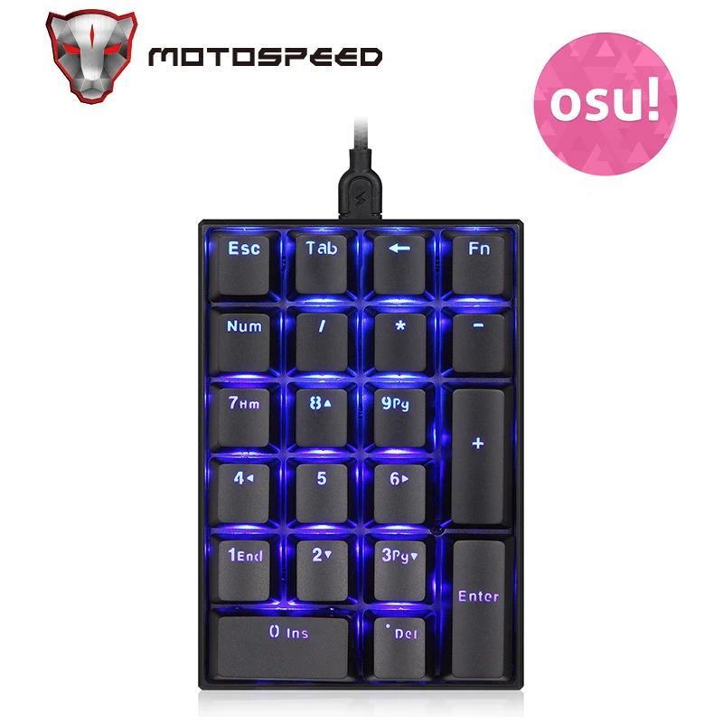 Клавиатура Motospeed K23 механическая цифровая проводная клавиатура Mini Numpad