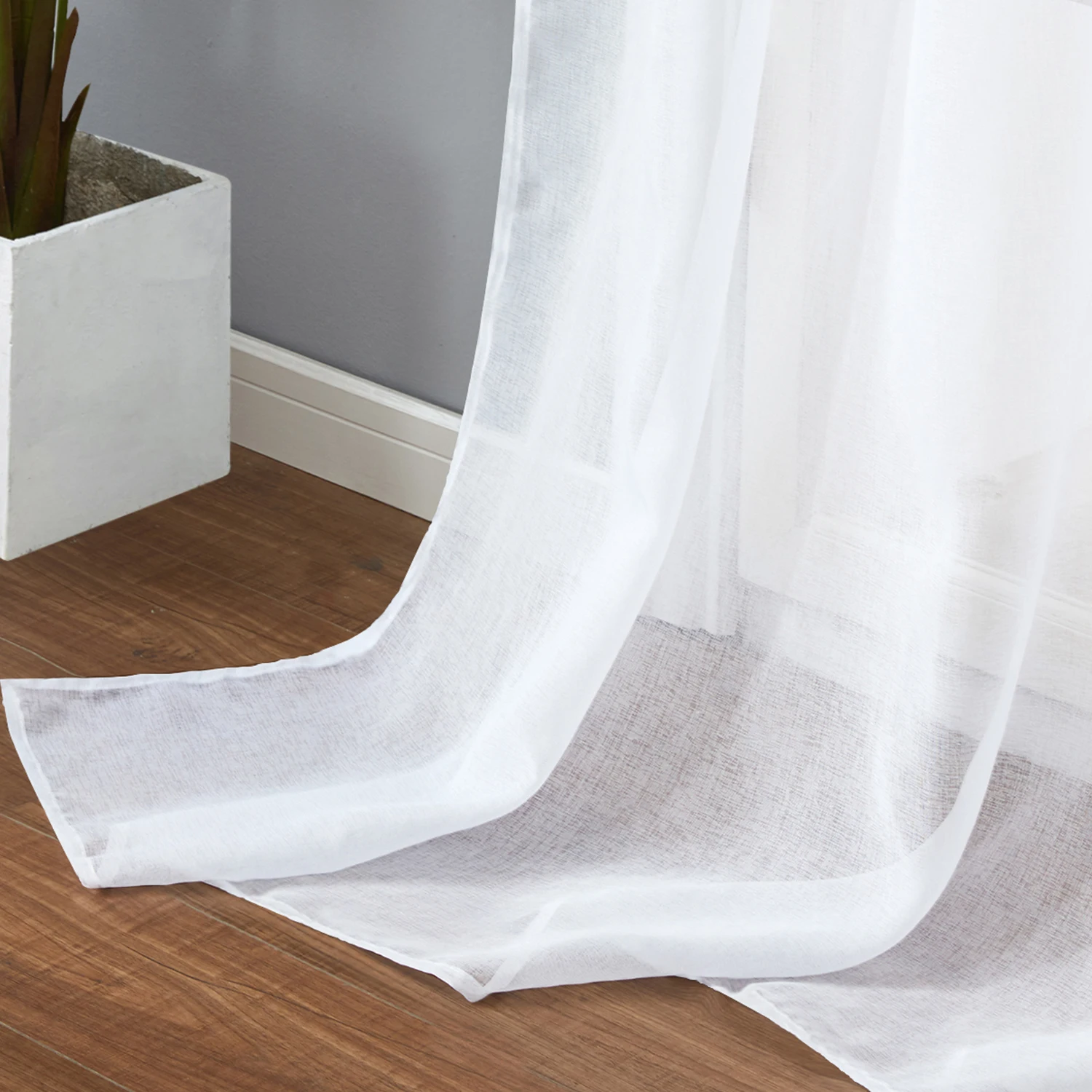 Однотонные однотонные шторы YokiSTG для гостиной спальни вуаль тюлевые на окна