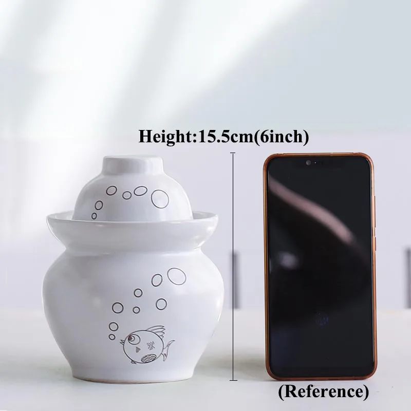 Керамическая банка Цзиндэчжэнь для маринования Корейская бытовая бутылка герметичный контейнер редиса