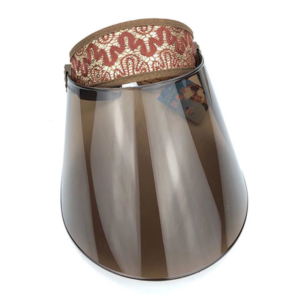 

Women Summer Anti-UV Face Shield Empty Top Sun Visor Cap Outdoor Cycling Hat Windproof Dustproof Sun Hat For Unisex Gift