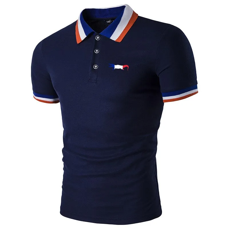 

High Quality Men's Short Sleeve Polo Shirt Casual Polo Shirt Men's Fashion Summer Short Sleeve Sports Top