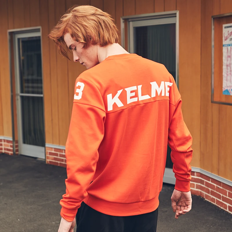 Бренд KELME мужская толстовка с круглым вырезом мужские повседневные толстовки