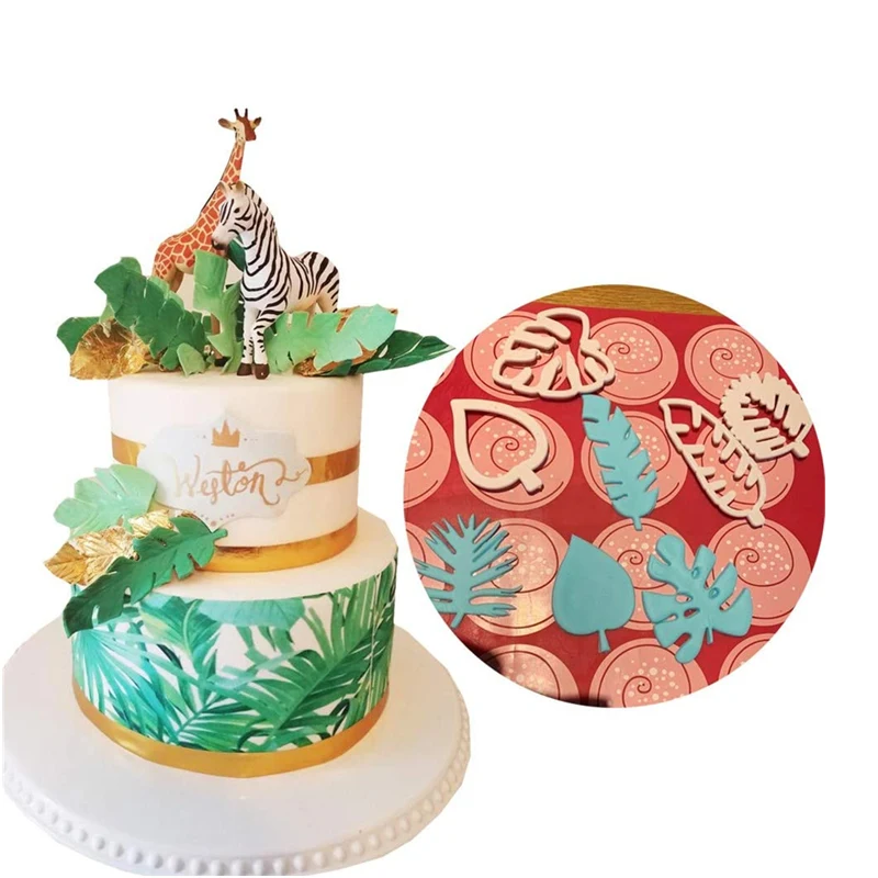 Полимерная глина инструменты тропический лист для нарезки печенья в виде