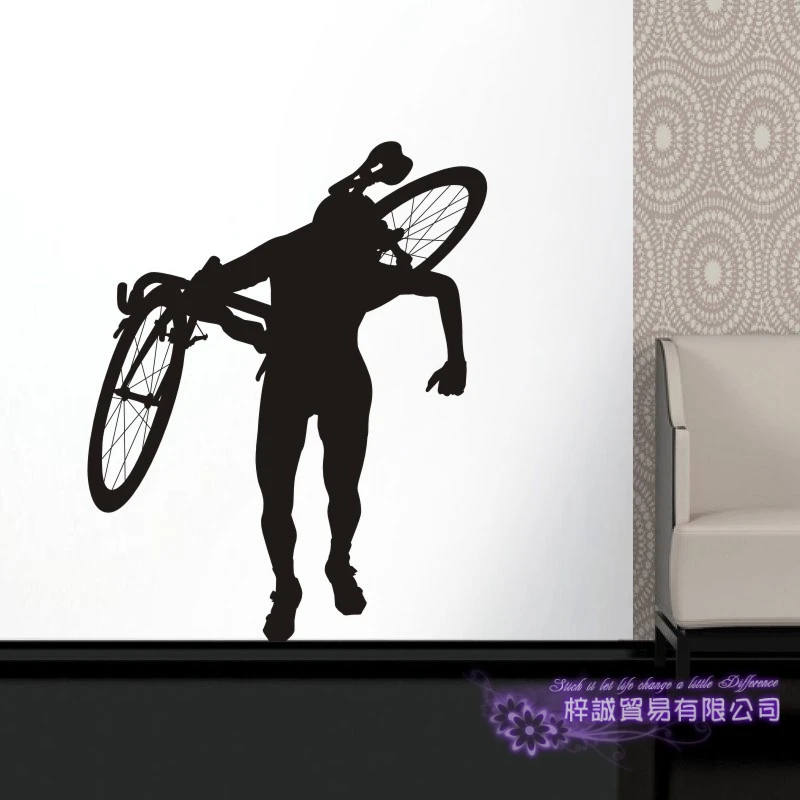 Дорожный велосипед магазин стикер на стену индивидуальные спортивные плакаты