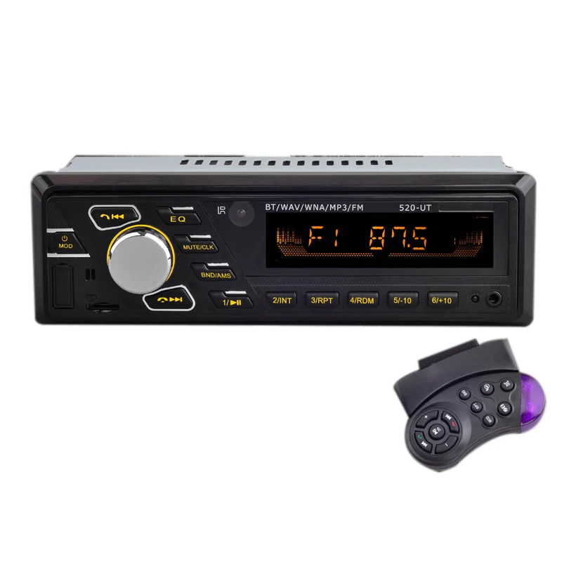 24 В автомобильный bluetooth-плеер стерео Aux Iso Интерфейс Mp3 Fm/Usb/радио mp3-плеер 520-Ut |