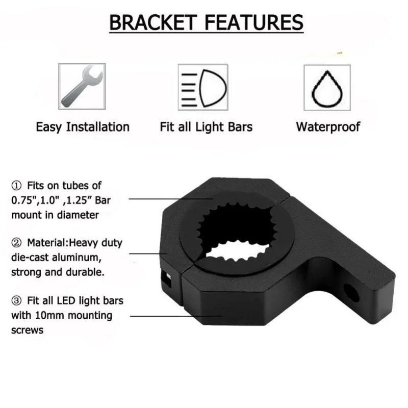 1 пара зажимы для мотоциклетных фар|Кронштейн фары| |