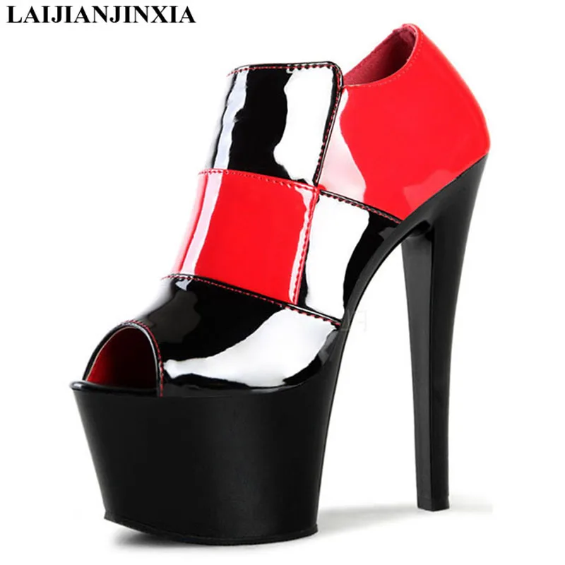 New sexy open-toe waterproof platform with high heel sandals, luxury wedding shoes and shoes, direct sales of 17cm Dance Shoes