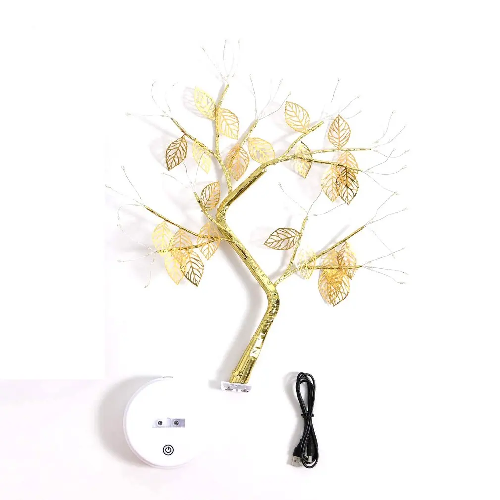 

LED Night Light Mini Christmas Tree Copper Wire Garland Lamp for Home Kids Bedroom Decor Fairy Lights Luminary Holiday lighting