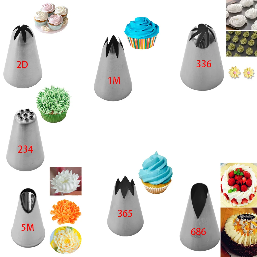 1 шт. нержавеющая сталь бесшовная сварочная Кондитерская Глазурь насадка кекс