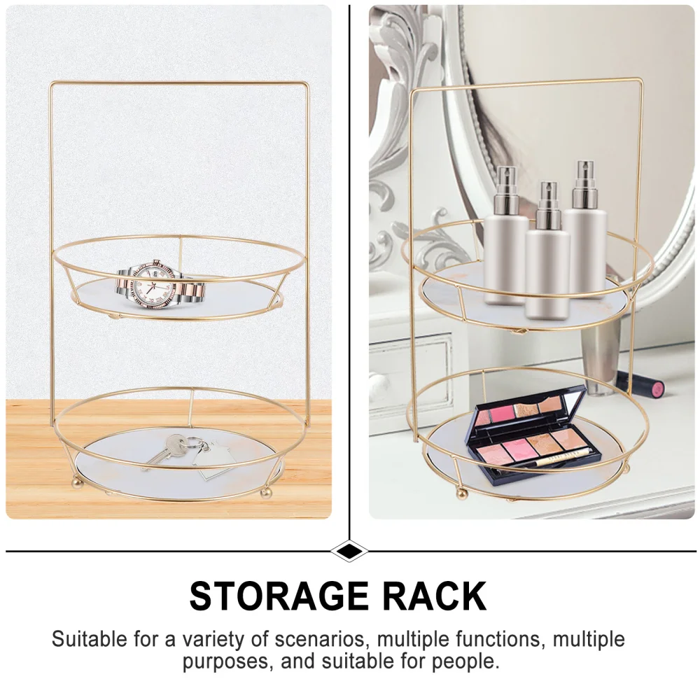 

1Pc Iron Art Home Sundries Desktop Holder Cosmetics Rack Chic Storage Stand
