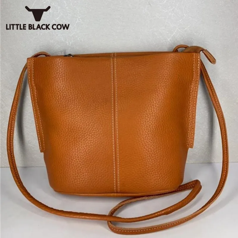 

Женская сумка через плечо, из натуральной кожи, однотонная, на молнии, 2021