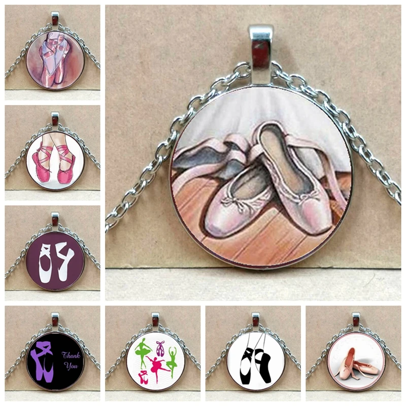 Ожерелье для балета танцевальная бижутерия балерина художественный кулон