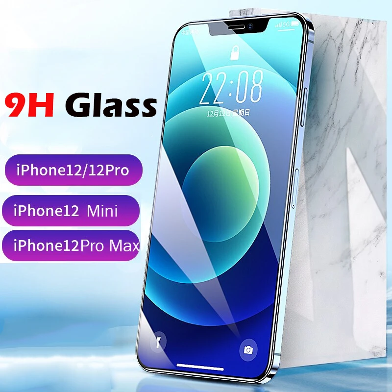 

Защитное стекло 2.5D 9H для Apple iPhone 12 Pro Max, закаленное стекло для iPhone12 Mini iPhone12ProMax, ультрапрозрачное HD Стекло