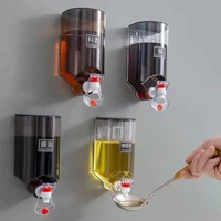 wall mounted oil jug home automatically poured by quantitative controlled oil seasoning pot oil bottle kitchen soy sauce vinegar