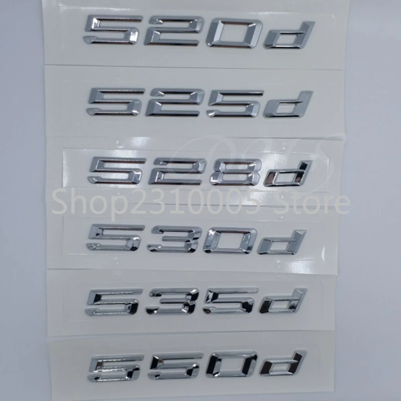 

520d 525d 528d 530d 535d 550d автомобильный Стайлинг Задняя Крышка багажника письма значок эмблема логотип для BMW 5 серии E39 E60 E61 F10 F11