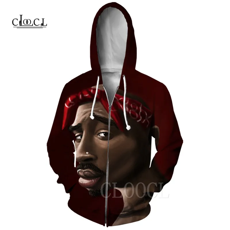 Женские и мужские винтажные толстовки с капюшоном Rapper 2Pac Tupac спортивная одежда