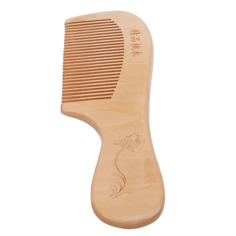 

1PC Wooden Combs Hot Sale Natural Health Care Hair Comb Anti-static Head Sandalwood Hairbrush With Handle Massager 2 Types