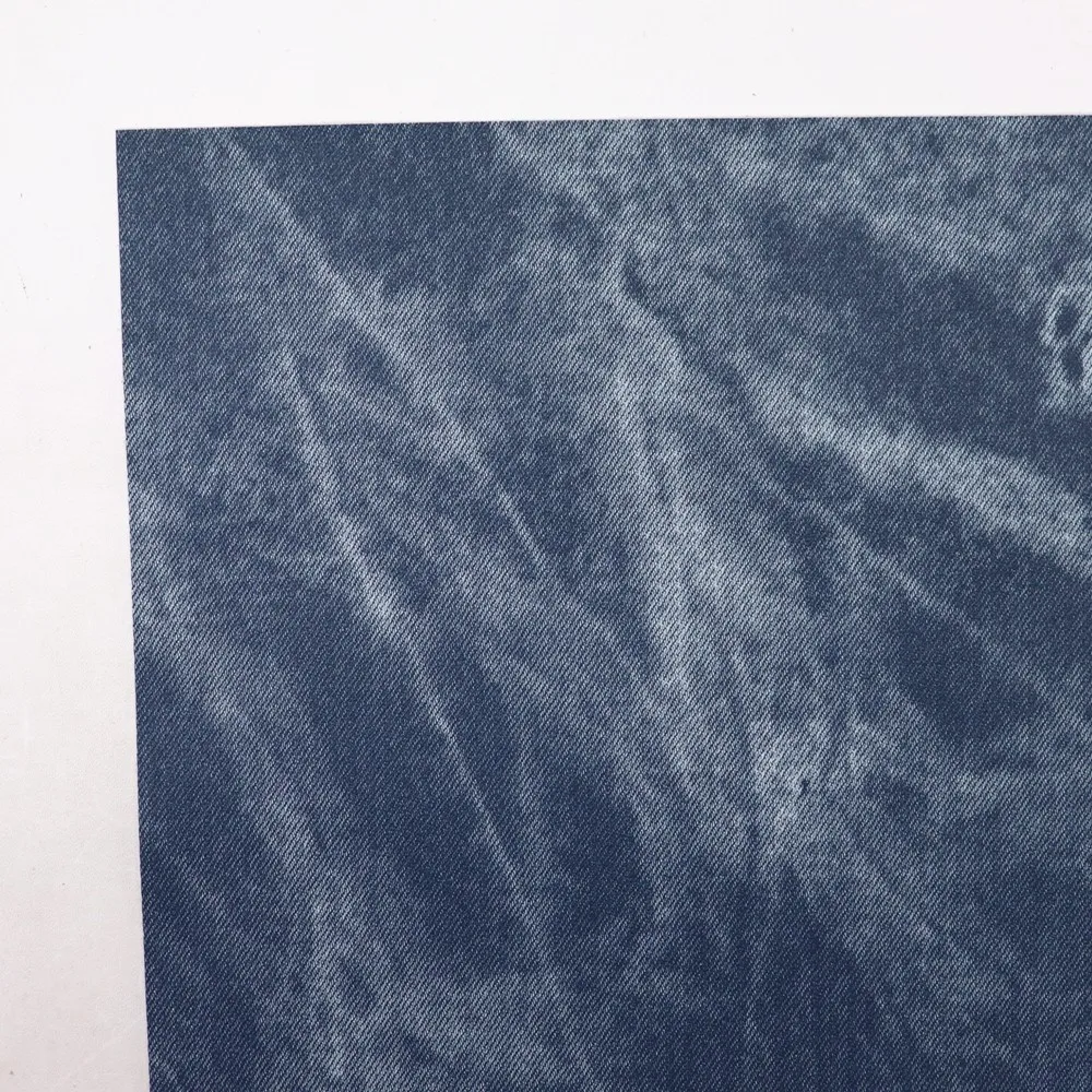 Джинсы A4 из листового денима гладкая синяя искусственная кожа материал