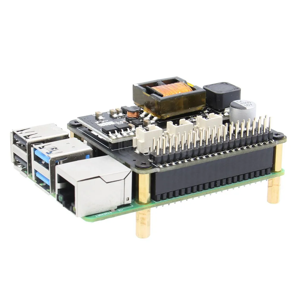 Плата расширения Raspberry Pi 4 X765 802.3at POE модуль питания Ethernet PoE для B ( модели ) / 3B