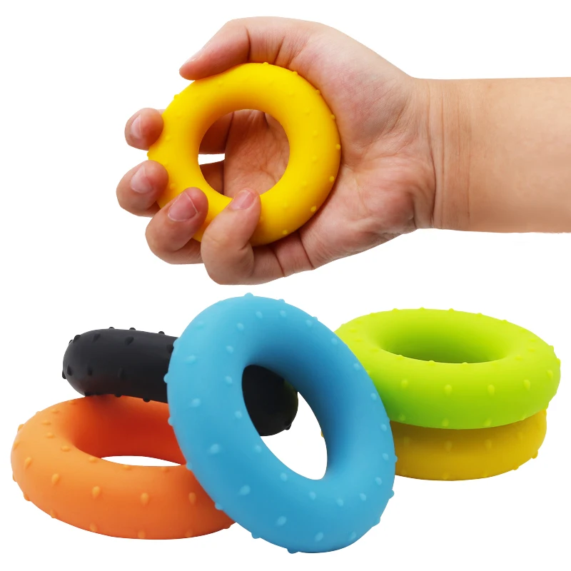 Silicone Portable Hand Grip Ring Carpal Expander Finger Trainer Recovery Hand Trainer Pressure Relief Tool