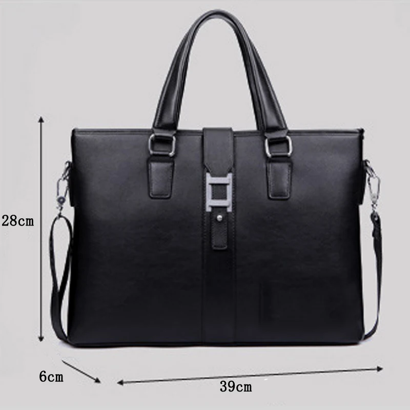 

Деловая сумка-тоут А4 для офисных документов, кожаная сумка на плечо для ноутбука 14 дюймов, модная повседневная взрывобезопасная кросс-боди ...