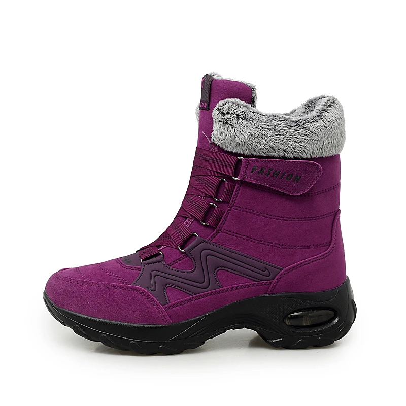 

Ботинки женские зимние с мехом, водонепроницаемые, не скользящие, для альпинизма, размера плюс