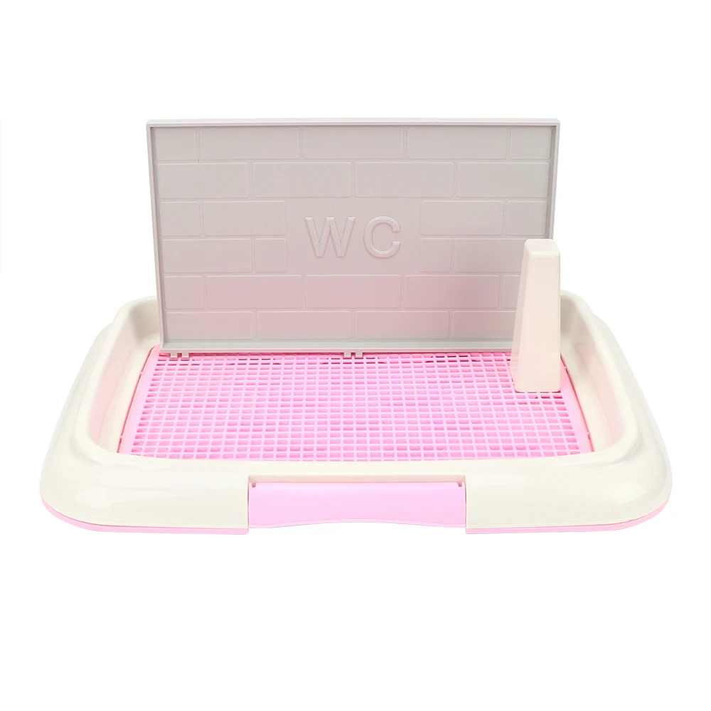 

Dog Pad Tray Toilet Training Urinary Trainer Pee Pad Portable Pet Toliet Training with Pillar Toilet Mat Training Potty