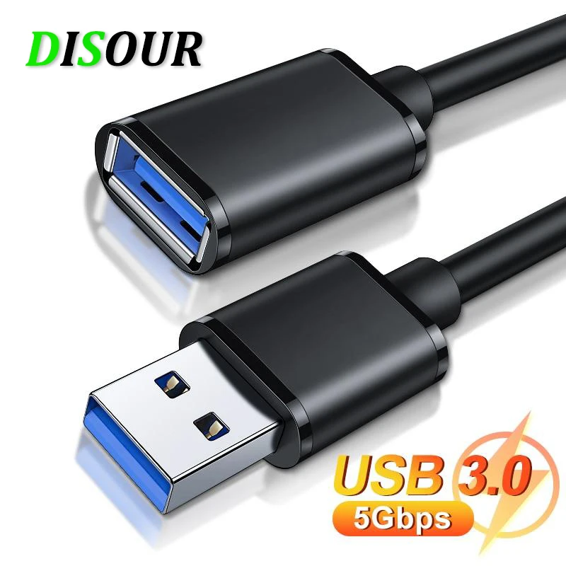 

DISOUR USB Extension Cable USB 3.0 2.0 Male To Female Extender Cord For Smart TV PS4 Xbox One Laptop USB3.0 Extensor Data Cable