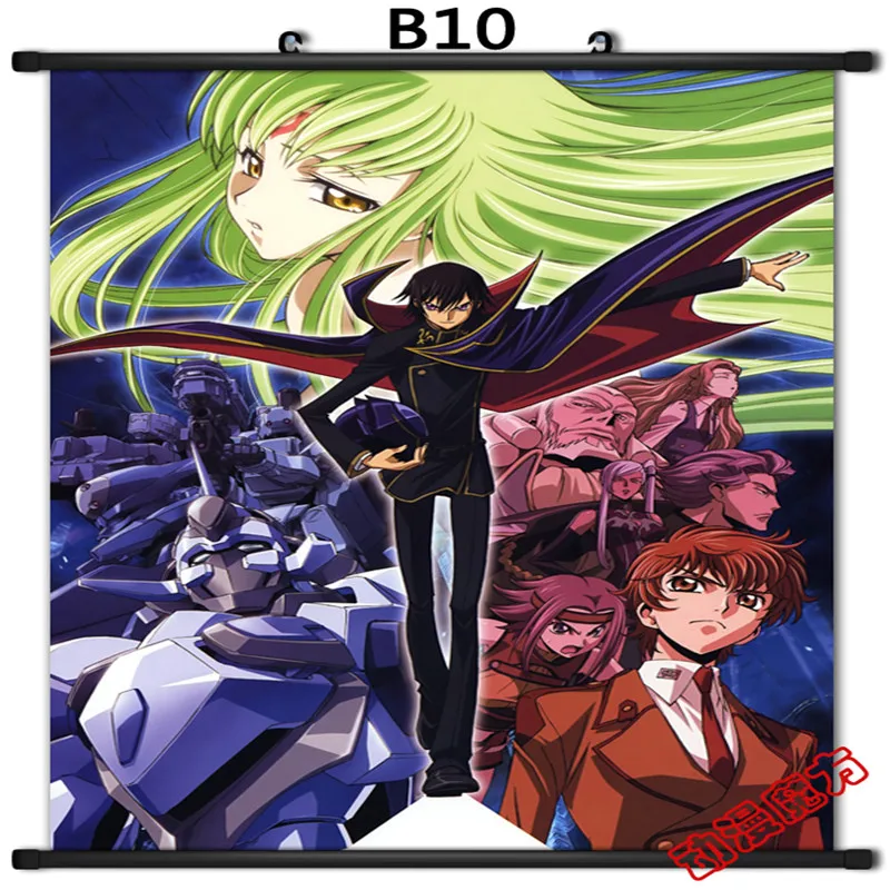 September update Anime Code Geass: Lelouch of the Rebellion Nunnally &amp Koneria Euphemia C.C. Home Decor Wall Scroll Poster | Дом и сад